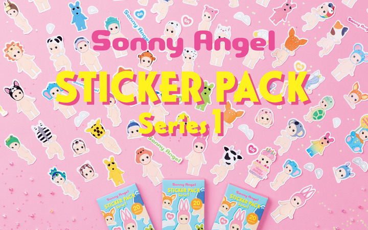 Sonny Angel Sticker Pack - Series 1 - Studio Shelf Display